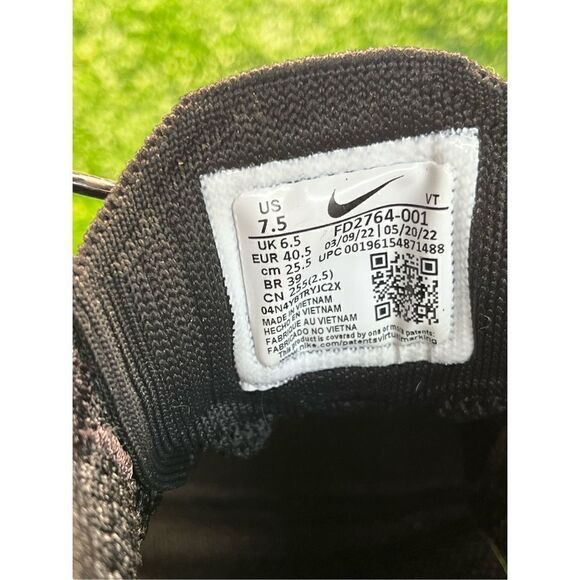 Nike Air Max Flyknit Racer Black “Triple Black” Men’s Size 7.5 FD2764-001 - Picture 11 of 12